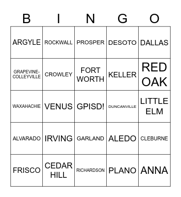School Cancelation Bingo Card