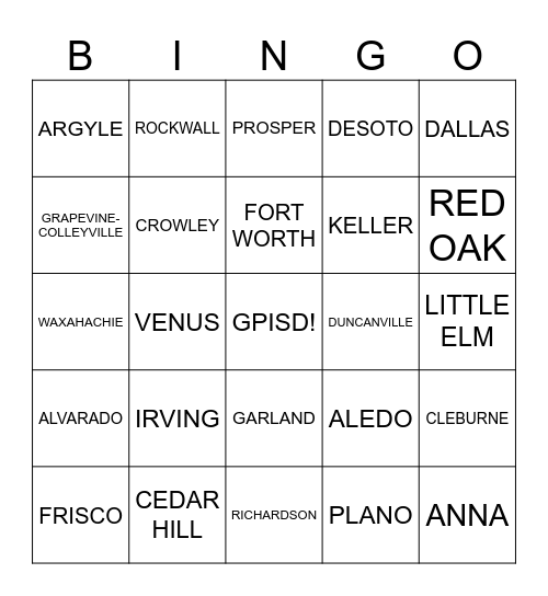 School Cancelation Bingo Card