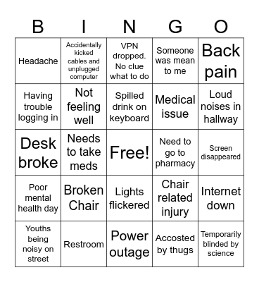 DM Bingo Card