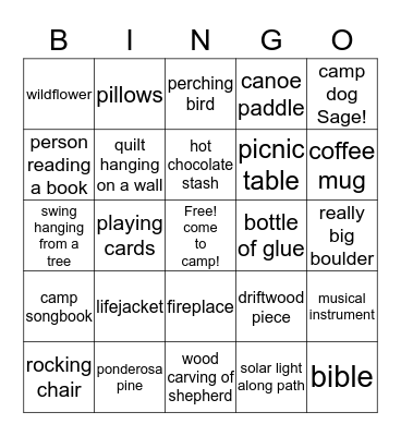N Sid Sen Bingo Card
