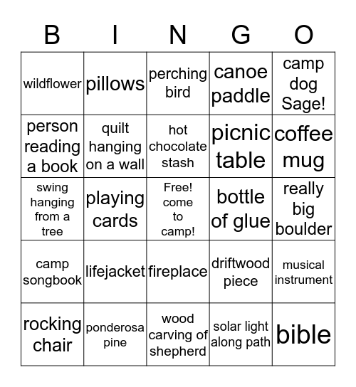 N Sid Sen Bingo Card