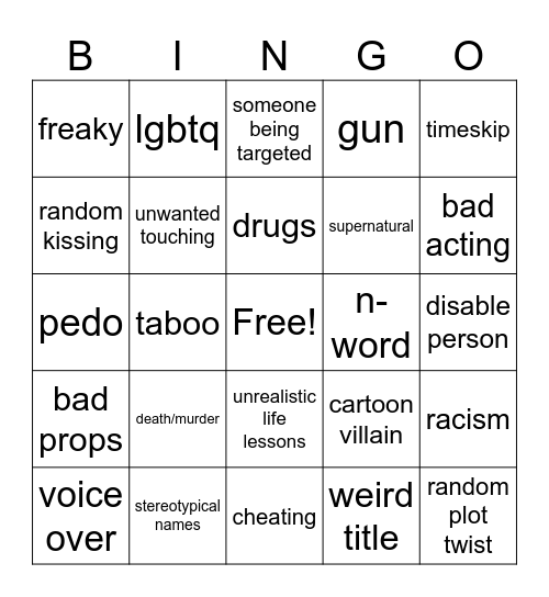 Tomorrow's Teaching Bingo Card