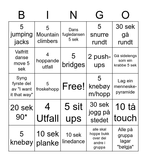 FysakBingo Card