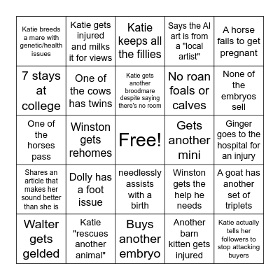 2025 KVS Bingo Card
