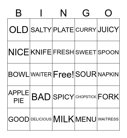 HF E (MR YOSAFAT'S) Bingo Card