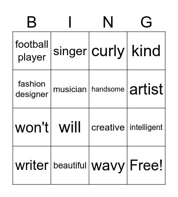 TB2 Unit 2 Bingo Card