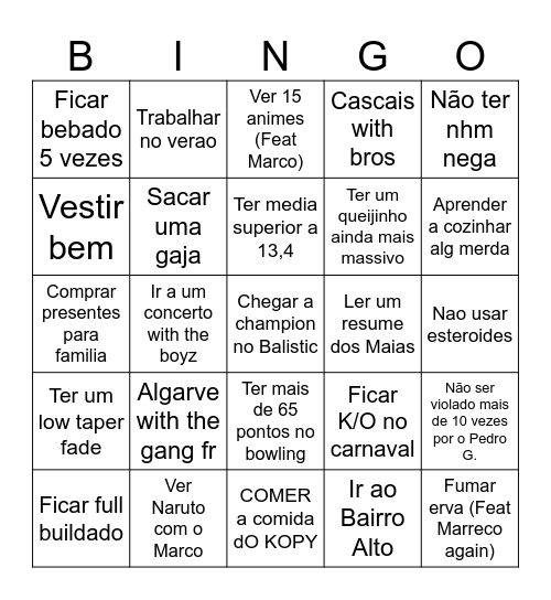 Bingo 2025 Crlhh Bingo Card