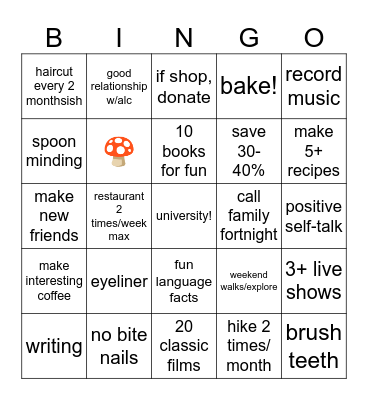 2025 Bingo Card