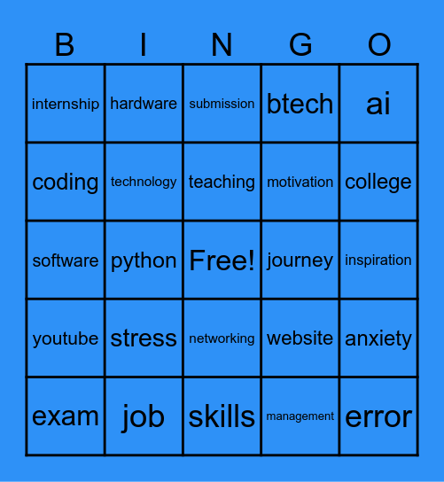 CODEFLIX'25 BYTE BANTER Bingo Card