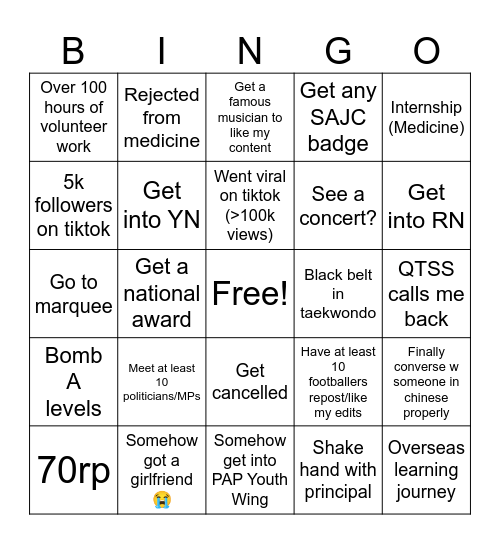 2025 Bingo? Bingo Card