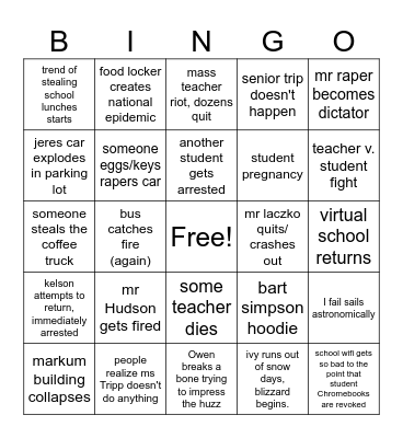 Ivy Bingo Card