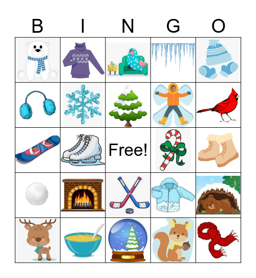 Winter Bingo Card