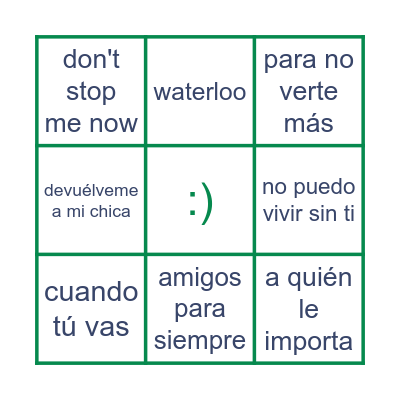 it's bingo time! Bingo Card