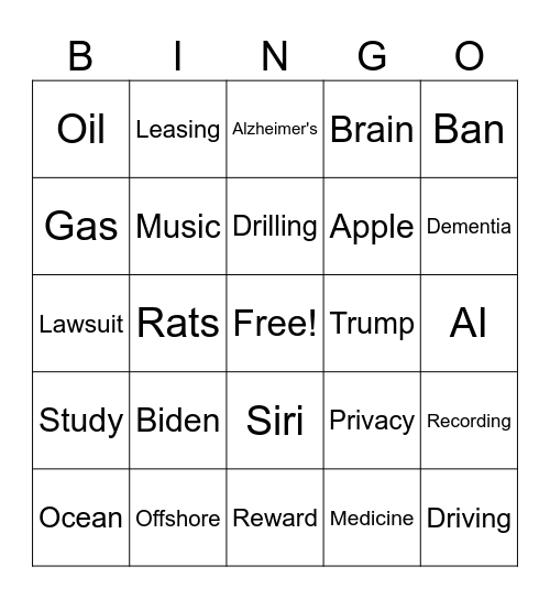 CNN 10 1/8/24 Bingo Card