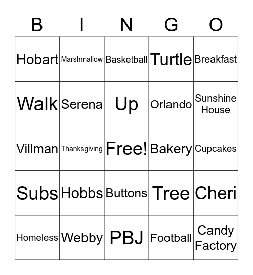 The Upside of Down Bingo Card