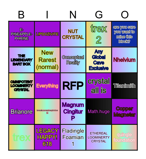 UMG Bingo Card Bingo Card