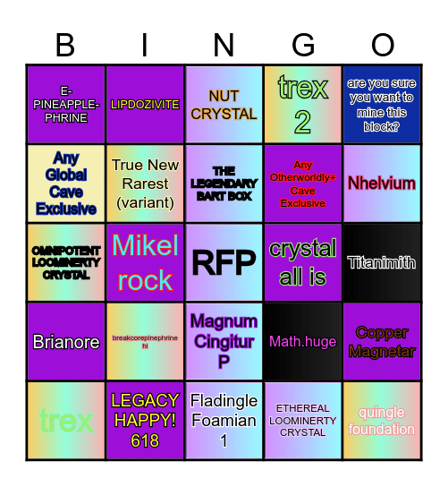 UMG Bingo Card Bingo Card