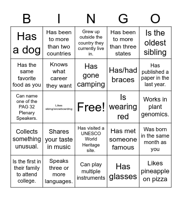 Icebreaker Bingo: Find Someone Who Bingo Card