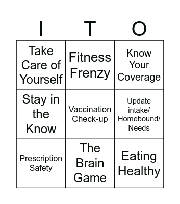 Info BINGO Card