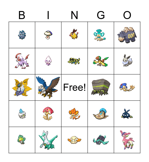 Shiny Bingo 2024 Bingo Card