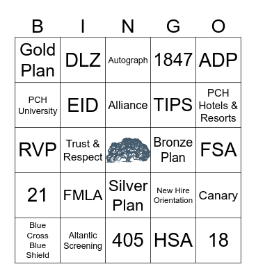 HR Bingo! Bingo Card