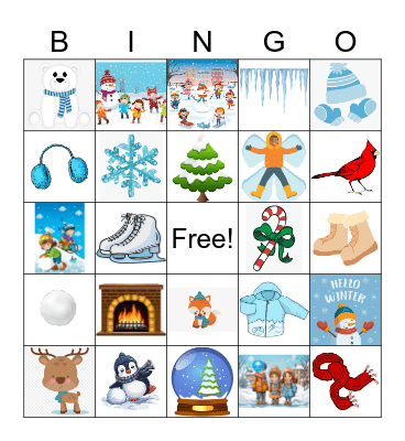 Winter Bingo Card