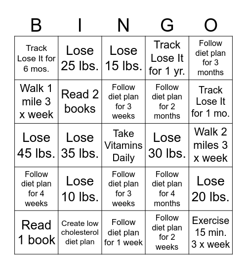 BINGO 2025 Bingo Card