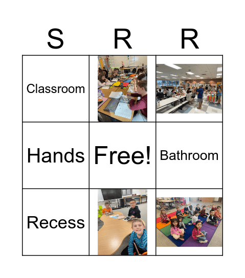 Safe Respectful Responsible Bingo Card