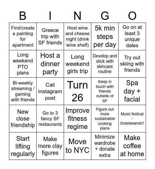 Bingo2025 Bingo Card