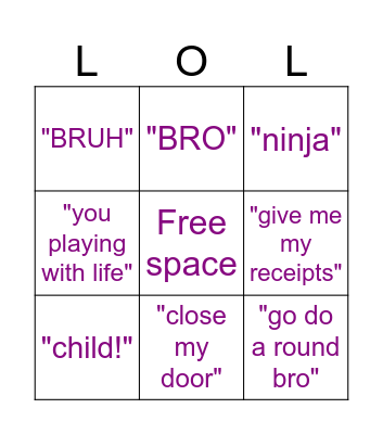 TADITA BINGO! Bingo Card