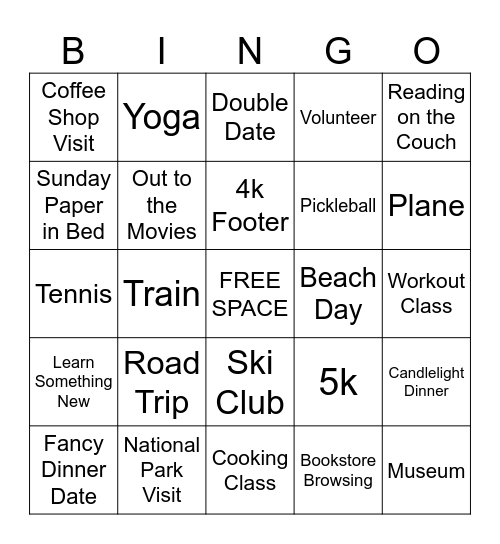 Marcanie Bingo Card