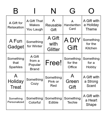Secret Santa AEM Bingo Card