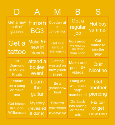 Om bingo 2025 Bingo Card