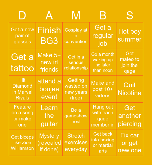 Om bingo 2025 Bingo Card