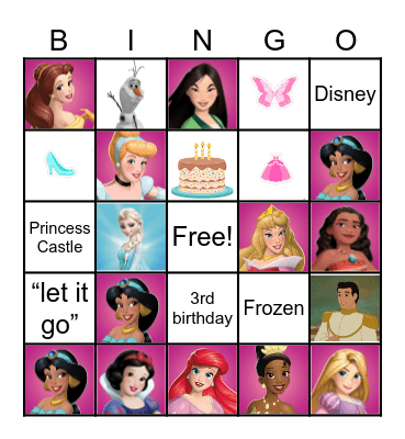 Princess Juniper’s Bingo Card