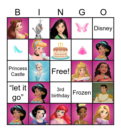 Princess Juniper’s Bingo Card