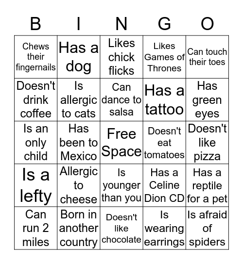 Vocational Services Bingo! Bingo Card