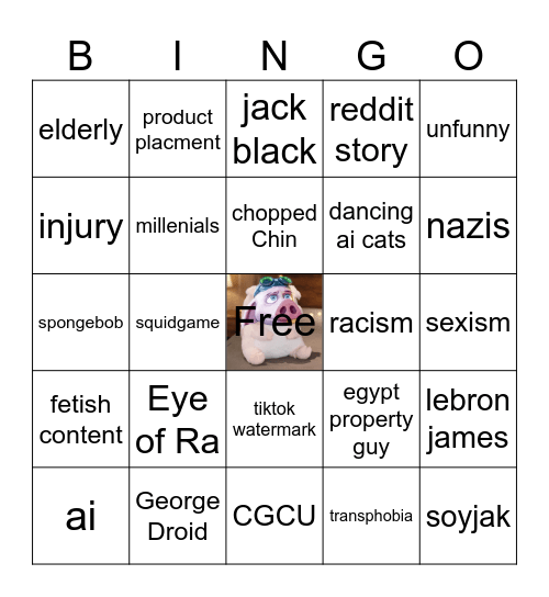 Instagram reels bingo Card