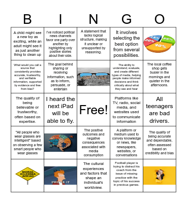 Vocabulary Bingo Card
