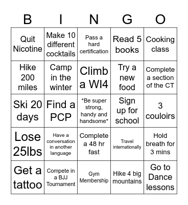 2025 New Years | Kasey Bingo Card