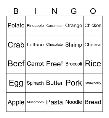 KOOLMARKET FAIR Bingo Card