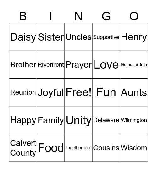 Meet the BROOKS! Bingo Card