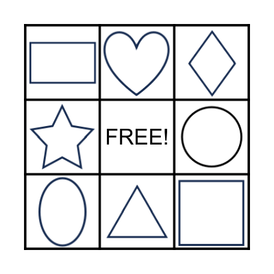 Shapes Bingo Card