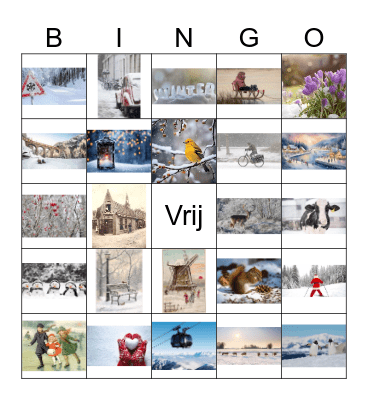 Winterbingo Card
