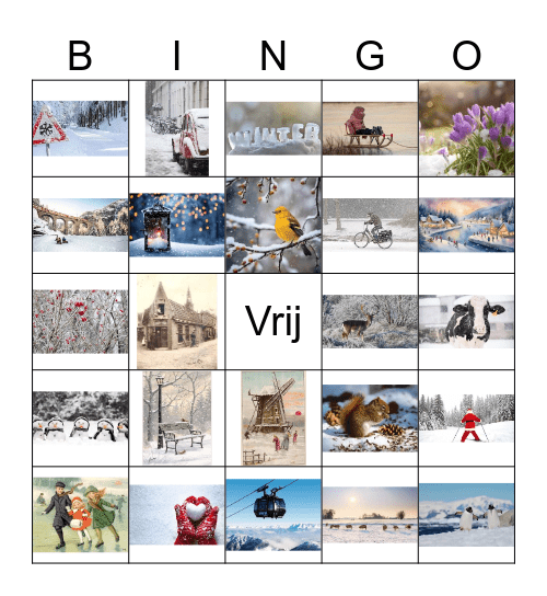 Winterbingo Card