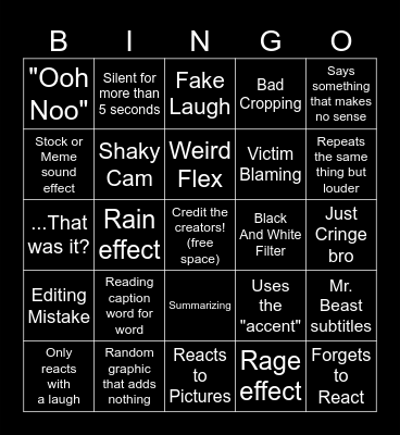 SSSniperworlf BBBingo Card
