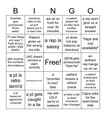 Everything is Fine Bingo Card