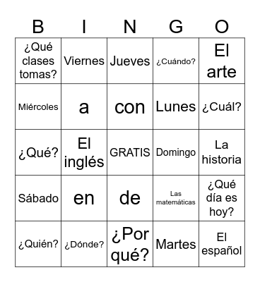 Loteria Bingo Card