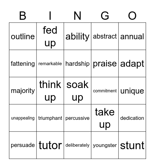 GOLD 3 Bingo Card