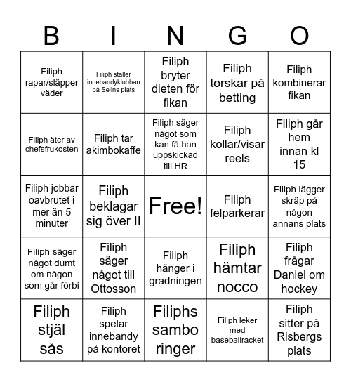 Filipbingo Card
